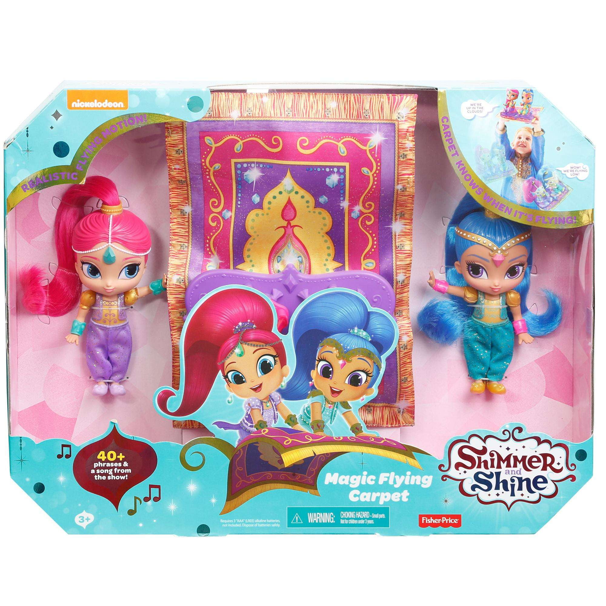Fisher Price Shimmer And Shine Magic Flying Carpet with 2 Dolls NEW 