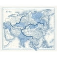 thumbnail image 3 of Vision Studio 24x20 Black Modern Framed Museum Art Print Titled - Asia in Shades of Blue, 3 of 5
