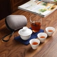 thumbnail image 2 of Travel Tea Sets Carrying Case Quick Kettle Cup Kung Fu Teapot Teacup Cover Bowl Cup Tea Cans Kung Fu Tea Set, 2 of 8