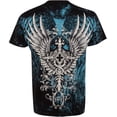 thumbnail image 2 of Sakkas Great Guardian Metallic Embossed Mens Fashion T-Shirt - Black - Large, 2 of 2
