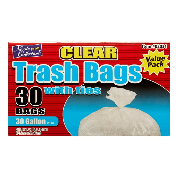 clear trash bags near me