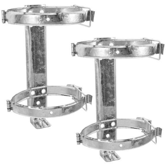MLINS 2pcs Fire Extinguisher Wall Mount Holder Stainless Steel Bracket for Office Fire Extinguisher Hanger