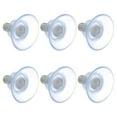 thumbnail image 1 of MOVTOTOP 6pcs Furniture Desk Glass PVC Transparent Anti-Collision Suction Cups Sucker Hanger Pads with Screws for Glass Table (8x13), 1 of 6