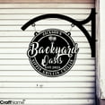 thumbnail image 4 of Craftnamesign Custom Backyard Oasis Metal Hanging Sign, Backyard Patio Outdoor Metal Wall Decor, 4 of 4