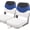 White/Blue/Dark Grey, variant on Seamander Fishing Boat Seats, White/Red/Dark Grey, Folding Seats, 2 Count