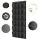 thumbnail image 3 of Zapatero colgante, 24 bolsillos, bolsillo de almacenamiento colgante, sobre la puerta, armario para colgar en la pared, bolsillos de malla grandes negros (negro) 1 pieza), 3 of 4