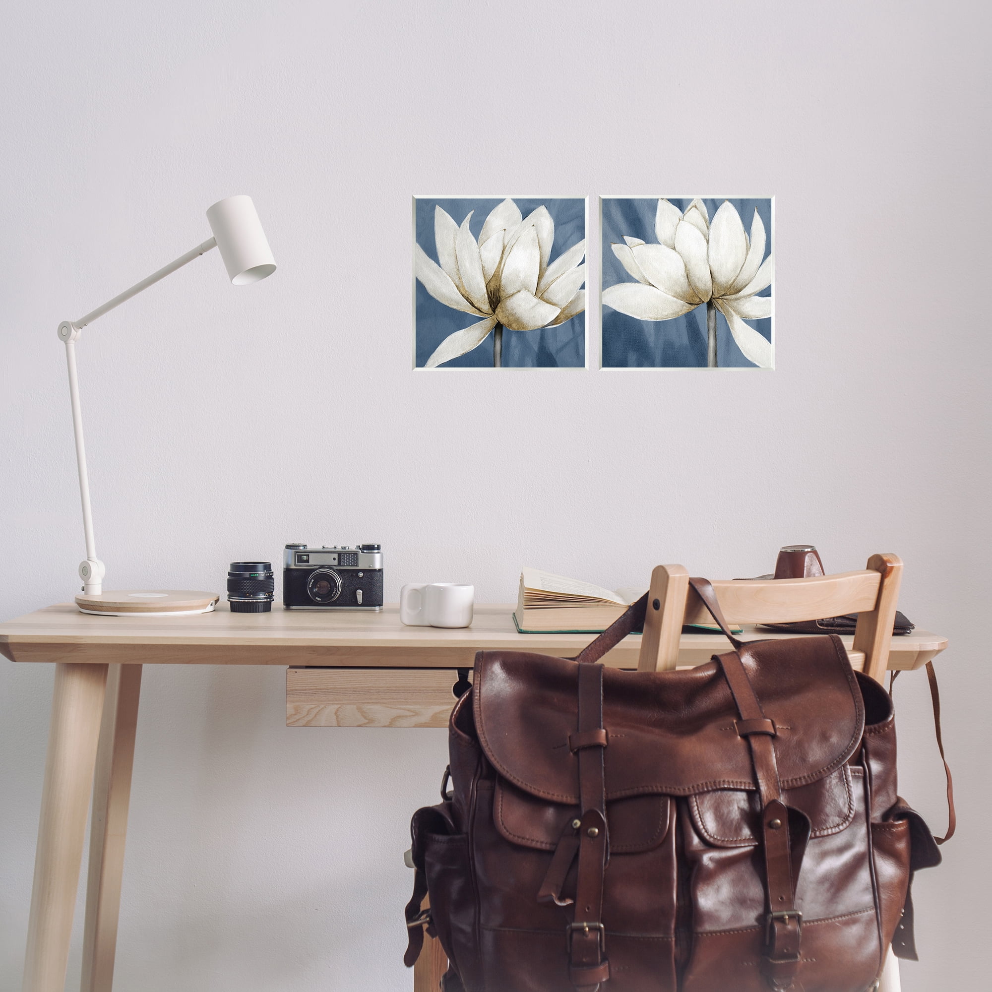 Stupell Industries Traditional Floral Falling Petals Plants & Flowers Painting Unframed Art Print Wall Art, 12 x 12, Set of 2