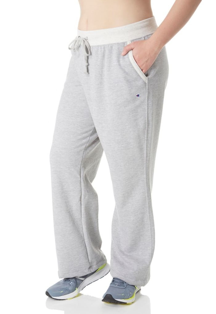 Champion - Women's Champion QM4854 Plus Size Fleece Front Pocket Open Bottom Pant - Walmart.com