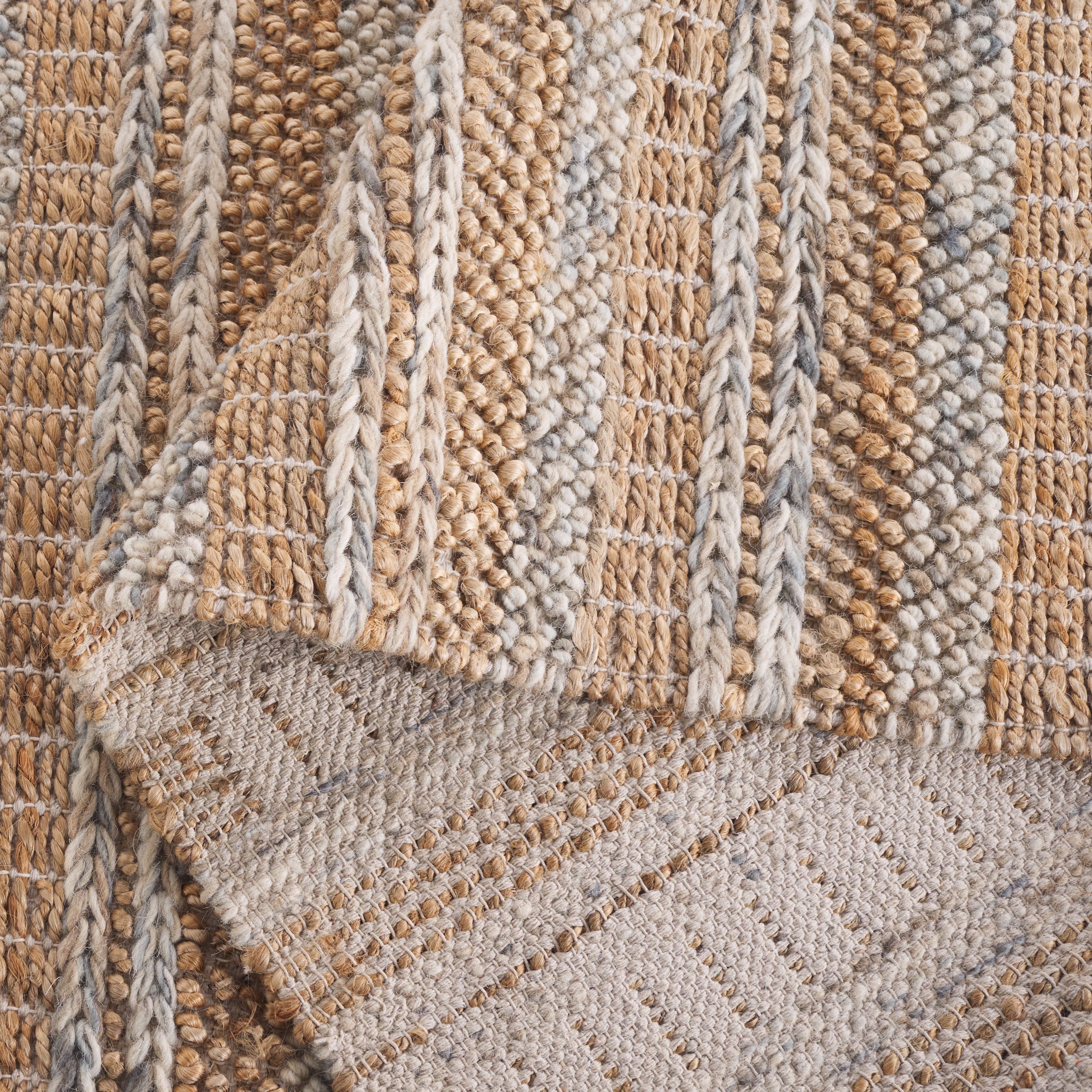 SAFAVIEH Natura Alecia Striped Area Rug, Natural/Brown, 5' x 8'