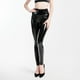 thumbnail image 2 of Pantalones de cuero de látex de cintura alta para mujer: leggings elásticos, sexys, cierre con cremallera, poliéster, para todas las estaciones, 2 of 7