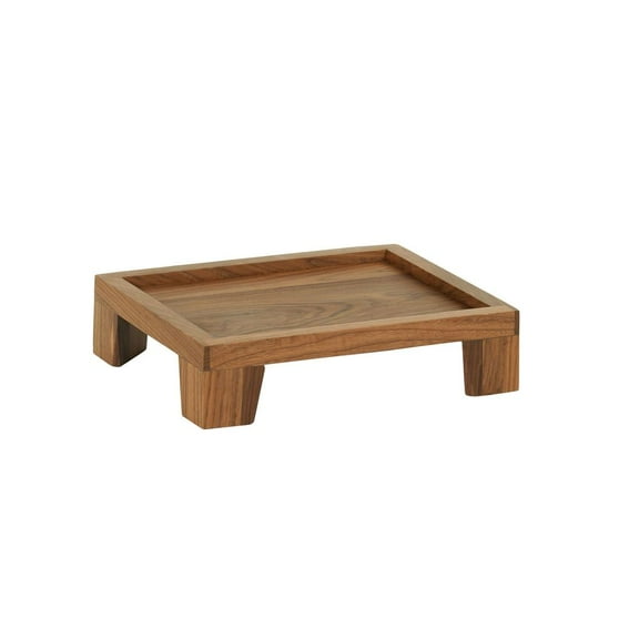 Cal Mil Sydney Walnut Taper Leg Riser, 10 inch Width x 12 inch Depth x 3 inch Height