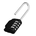 thumbnail image 2 of Cadenas à Combinaison Longue Manille 4 Chiffres Réinitialisable Étanche pour École Gym Casier d'Employé Clôture Extérieure et Rangement, 2 of 4
