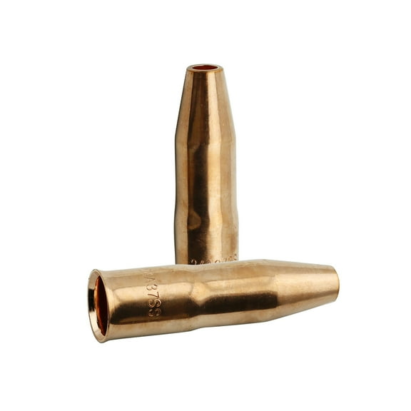 WeldingCity 2-pk Gas Nozzle 24A-37-SS (Short-Stop) 3/8" for MIG Welding Gun Tweco Professional #3/#4 and Lincoln 300-450 (Pack of 2 Nozzles)