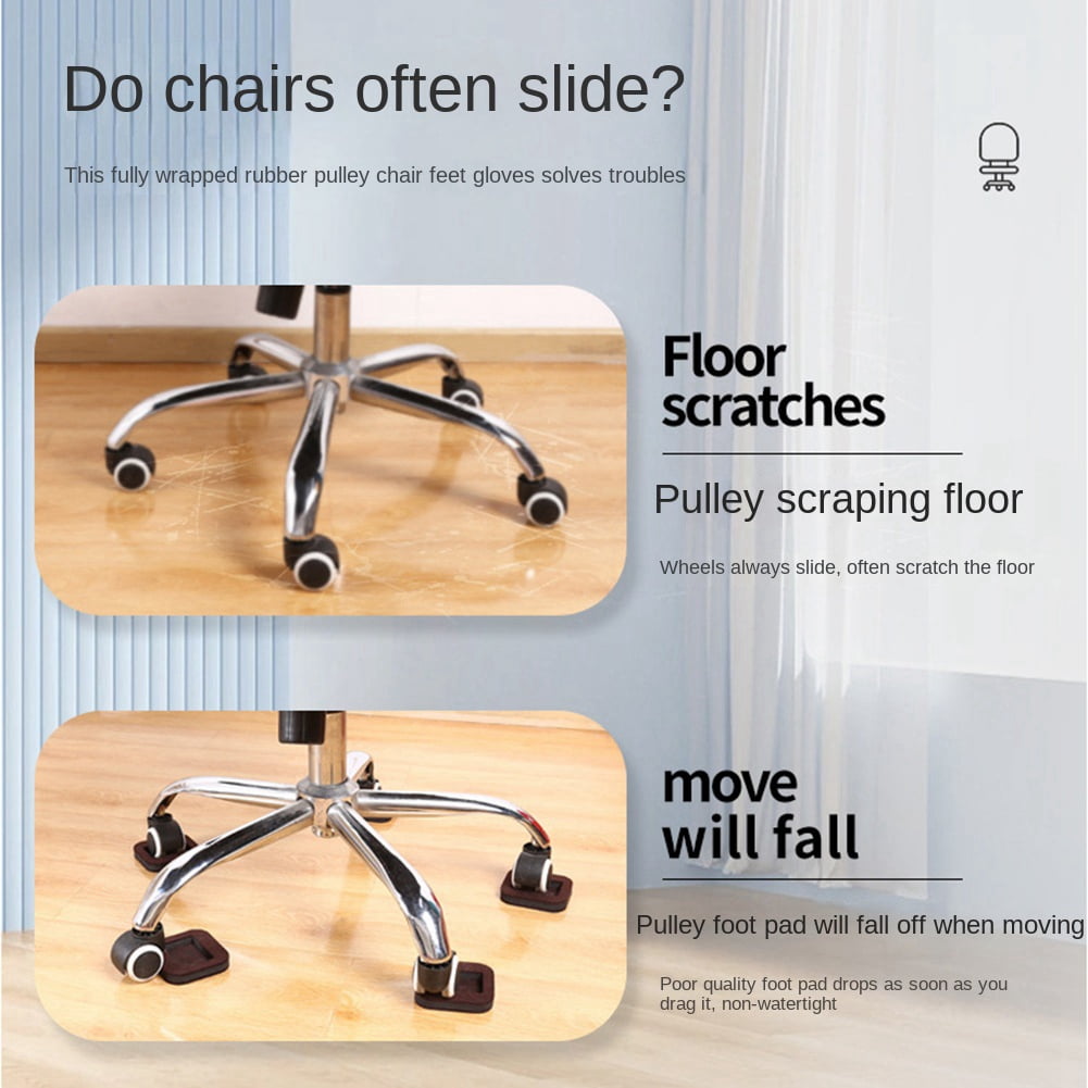 Chair Wheel Stopper Rubber Bed Office Chair Wheel Stopper Furniture Legs Caster Cups Chair Feet