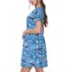 thumbnail image 2 of Disketp Blue Fish para Vestido de Manga Corta para Mujeres, Vestidos de Verano para Mujeres, Casual y Holgado para la Playa, 2 of 6