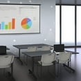 thumbnail image 2 of 60" x 30" Kobe Training Table- Grey and 2 Zeng Stack Chairs- Grey, 2 of 8