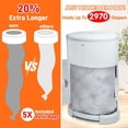 thumbnail image 3 of 5 Pack Refills Compatible with DEKOR CLASSIC Diaper Pails | 20% Extra Length Diaper Pail Refill Bags Liners Holds 2970 Diapers | Ultimate Odor Control with Baby Scented, 3 of 4