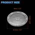 thumbnail image 2 of Uxcell Acrylic Lazy Susan Turntable, 7 Inch Clear Turntable Organizer Ball Bearing 360 Degree Rotating Tray for Spice Rack Table Cake Kitchen Pantry Decorating Bathrooms, 2 of 7