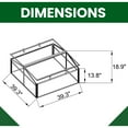 thumbnail image 2 of Hanover 39-In. Double Garden Bed Cold Frame Mini-Greenhouse Plant Protector - Lightweight and Portable, 2 of 11