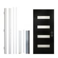 thumbnail image 2 of Taoruifang 36x80 Fiberglass Entry Door Frosted Glass Left Hand Inswing Black, 2 of 5