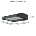 thumbnail image 2 of Sunlite LED Shoebox Street Light Fixture, 200 Watt, 50K - Super White, 22873 Lumen, Bronze Finish, 2 of 3