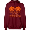 thumbnail image 2 of OXI Hoodie Sweatshirt - Halloween Starting Pumkins, Basic Casual Hoodie for Men's and Women Fleece Hoodie Long Sleeve - Cardinal Red Small, 2 of 3