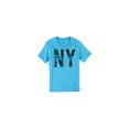 thumbnail image 1 of Camiseta Gráfica Aeropostale NYC Cuello en V para Hombre Azul Extragrande, 1 of 1