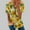 Yellow summer tops 2023 women, variant on Dyegold Summer Tops for Women 2023 Trendy, Summer Womens Blouses and Tops Casual Sunflower Print Zipper Tshirt Short Sleeve V-Neck Tunic Tops Comfy Cozy ​Shirt