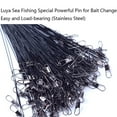 thumbnail image 3 of 10pcs Fishing Line Steel Wire Leader Swivel Fishing Accessory Leadcore Leash Sea Fishing Rod Line, 3 of 9