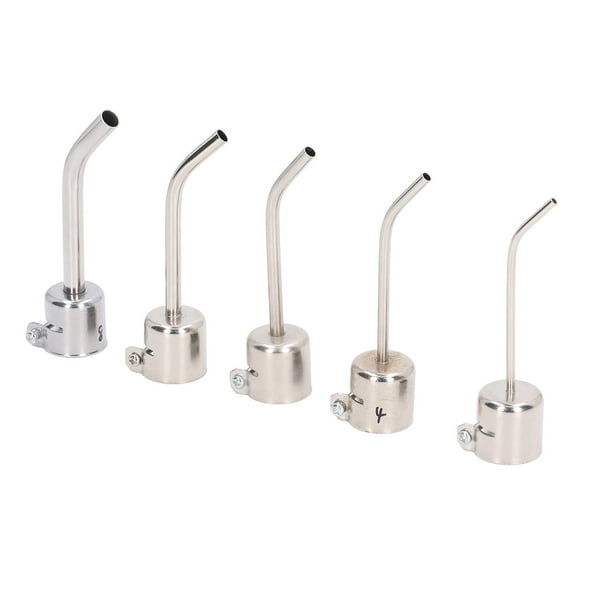 Boquillas de Pistolas de Aire Caliente, Boquilla de Pistola de Calor 3 mm 5 mm 5 mm 6 mm 8 mm Aleación de aluminio 5pcs para 852d 852d + 950