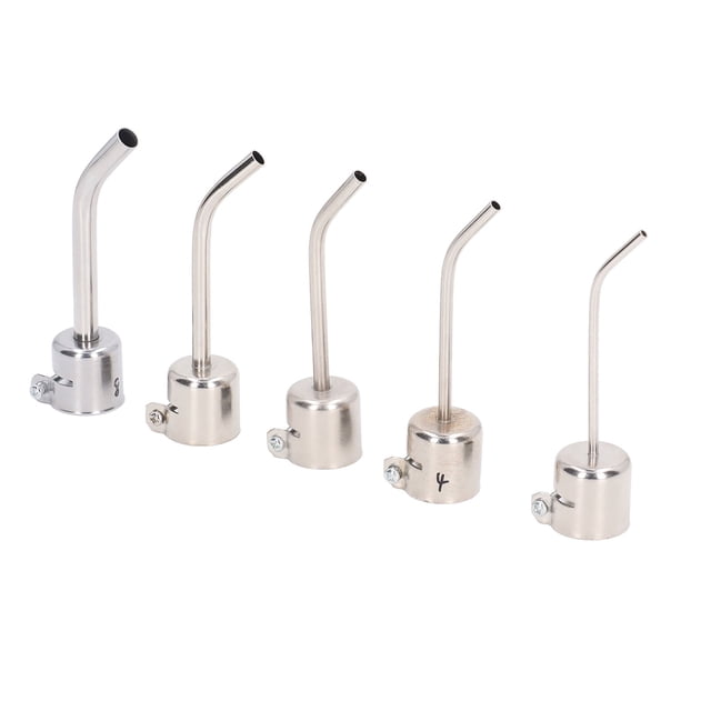 Boquillas de Pistolas de Aire Caliente, Boquilla de Pistola de Calor 3 mm 5 mm 5 mm 6 mm 8 mm Aleación de aluminio 5pcs para 852d 852d + 950