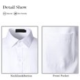 thumbnail image 4 of Coshow Men's Dress Shirt Long Sleeve Button Down Shirts Slim Fit Business Casual Shirts with Pocket, 4 of 7