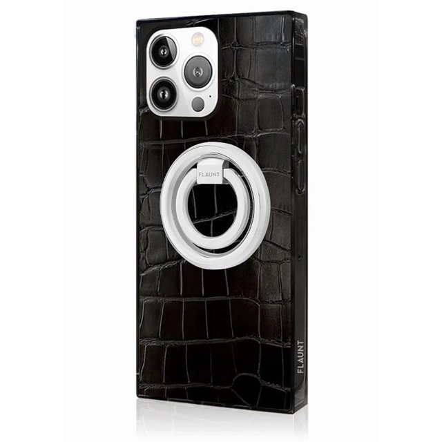 Soporte de anillo de teléfono plateado FLAUNT MagSafe para iPhone 17 Pro Max