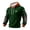 Green, variant on ZVNAΖH Men's Grid Knit Hoodie, Long Sleeve Plaid Textured Pullover with Front Pocket, Printed Casual Hooded Sweatshirt for Fall, Winter, S-4XL