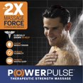 thumbnail image 5 of Waterpik PowerPulse Massage Brushed Nickel 7 settings Wallmount Showerhead 1.8 gpm, 5 of 10