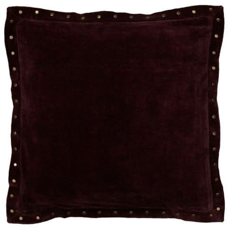 Rizzy Home Solid Rivet Flange Pillow 18