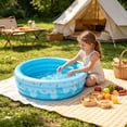 thumbnail image 5 of HOARBOEG Foldable PVC Inflatable Pet Bath Tub - Portable Dog Pool for Small Pets & s Bathing, 85x25cm Mini Swimming Pool with Drain Plug, Outdoor Indoor, 5 of 6