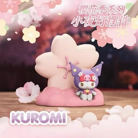 

Sanrio Cherry Blossom Season Series Blind Box Night Light Cinnamoroll Kuromi Mysterious Box Toys Room Decor Kids Gift Wangyu