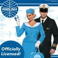 thumbnail image 2 of UNDERWRAPS Costumes Officially Licensed PAN AM® Stewardess - Licensed PAN AM® Stewardess Dress, Official PAN AM® Stewardess Halloween Costume for Women, Medium (8-10) - Women's Medium, 2 of 7