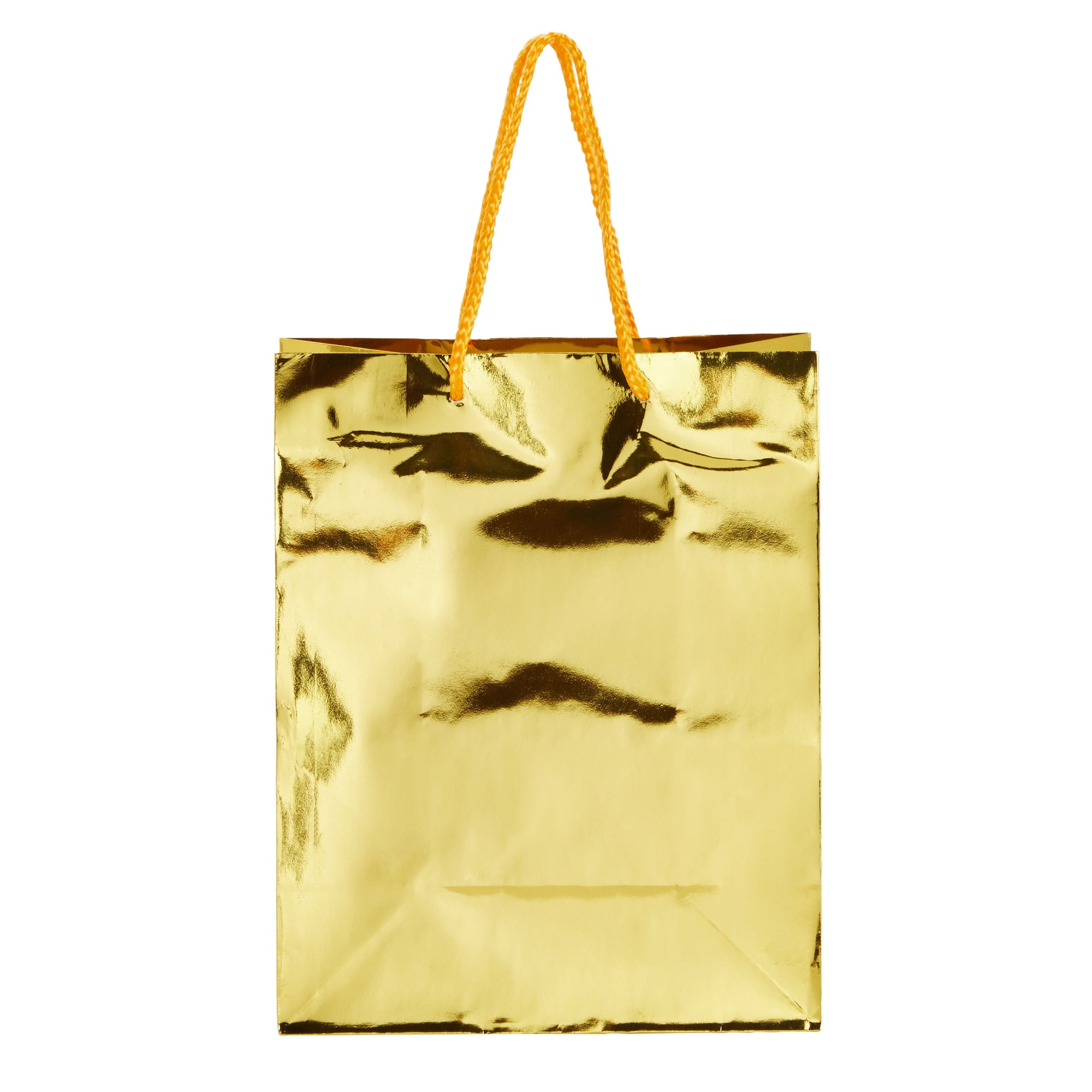 20 Metallic Gold Gift Bags With Handles for Wedding Guests Welcome Bag,  Party Favor Kraft Paper Bag in Metallic Gold 