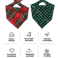 thumbnail image 3 of Christmas dog bandana, Christmas life towel for pets, triangle, 3 of 5