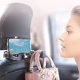 thumbnail image 3 of Multifunctional Hidden Car Headrest Accessory: 2-in-1 Rotatable Lock Buckle Hook with Automatic Fastening Phone Holder, ABS Material, 10kg Load Capacity, 360° Rotation, Fits 10-16mm Headrest Rods &, 3 of 7