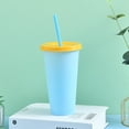 thumbnail image 3 of ENJOYW 700ml Straw Bottle Eco-friendly Fixed Ring Design PP Changing Water Cup for Home Water Cup, 3 of 7