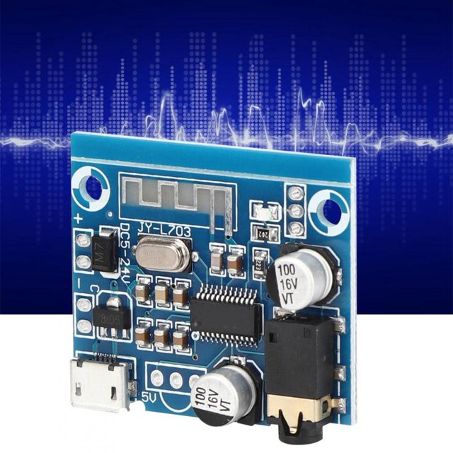 Placa Receptora De Audio, Módulo Amplificador De Audio De Entrada De DC5-24V, Placa Decodificadora De Audio, Conexión Automática Bluetooth5.0 Para Altavoz De Coche DIY ANGGREK Otros