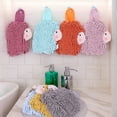 thumbnail image 5 of REGALWOVEN Cute Cartoon Alpaca Fuzzy Ball Hand Towel,1 Pc Soft Absorbent Chenille Decorative Bathroom Hanging Towels Green 7" x 11", 5 of 5