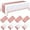 Rose and Rose Gold, variant on BlinkLLX 8 Pack Navy Blue and Gold Disposable Plastic Tablecloths and Satin Table Runner Set, 54 x 108 Inch Tablecloth, 12 x 108 Inch Table Runners for Wedding Graduation Birthday Baby Shower