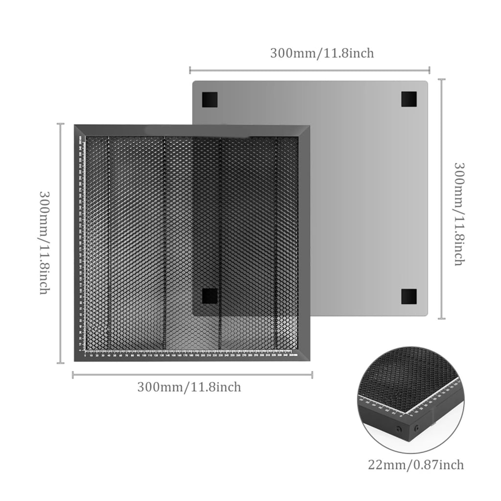 Zeiwohndc Aluminum Platform for Carving Mchiane Stable Engraving 300x300mm