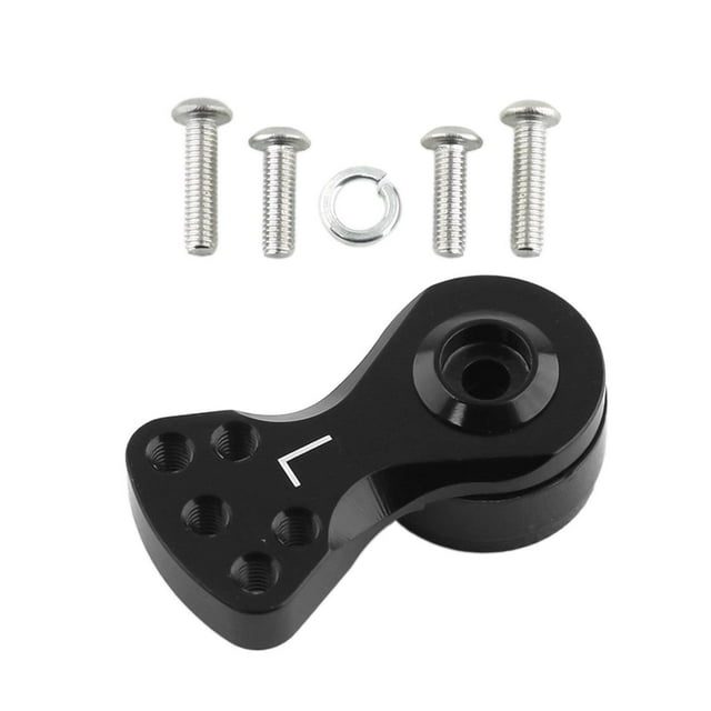 ziyahi Alloy Aluminum Servo Arm Rocker Accessory Server for 1/10 RC Cars Boat Buggy Large black
