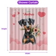 thumbnail image 5 of Happy Valentine's Day Doberman Pinscher holding flowers Shower Curtain Doberman Dog Lover Gifts Waterproof Bathroom Bathtub Curtain - 3005, 5 of 5