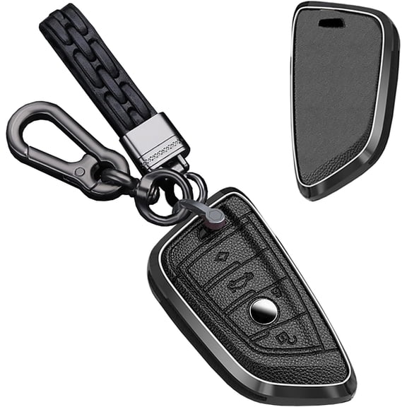 Key Case Holder Protector Keychain for BMW X1 X2 X3 X5 X6 2 5 6 7 Series Leather Smart Key Fob Cover